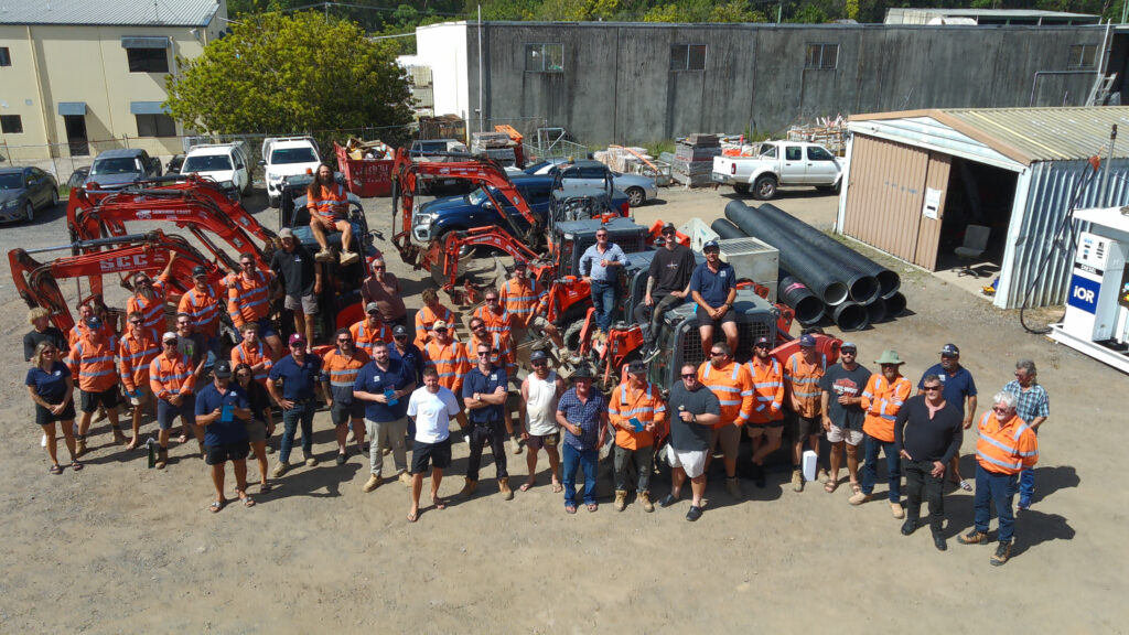 The Sunshine Coast Civil team on site